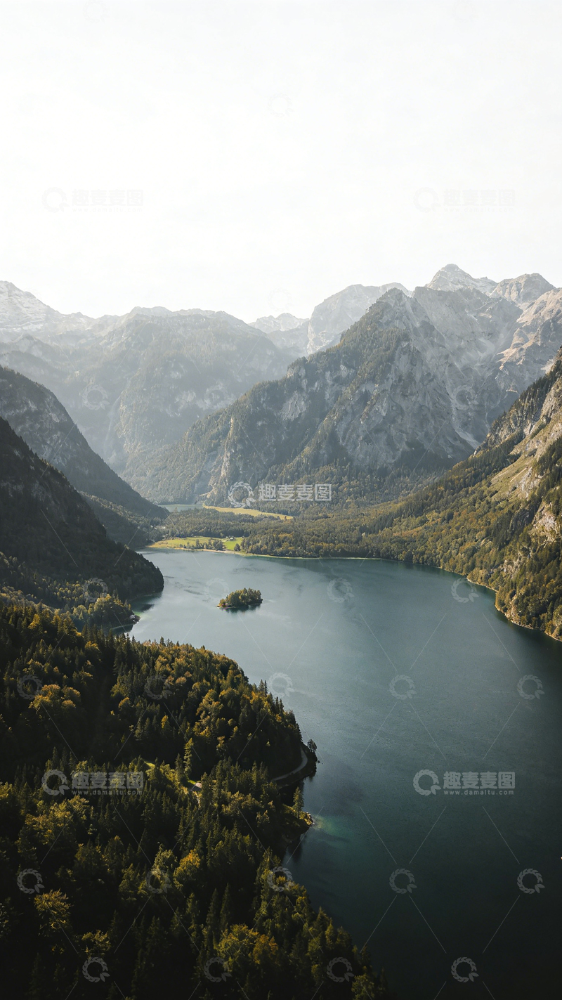 高清大图下载【趣麦麦图】山水风光航拍图