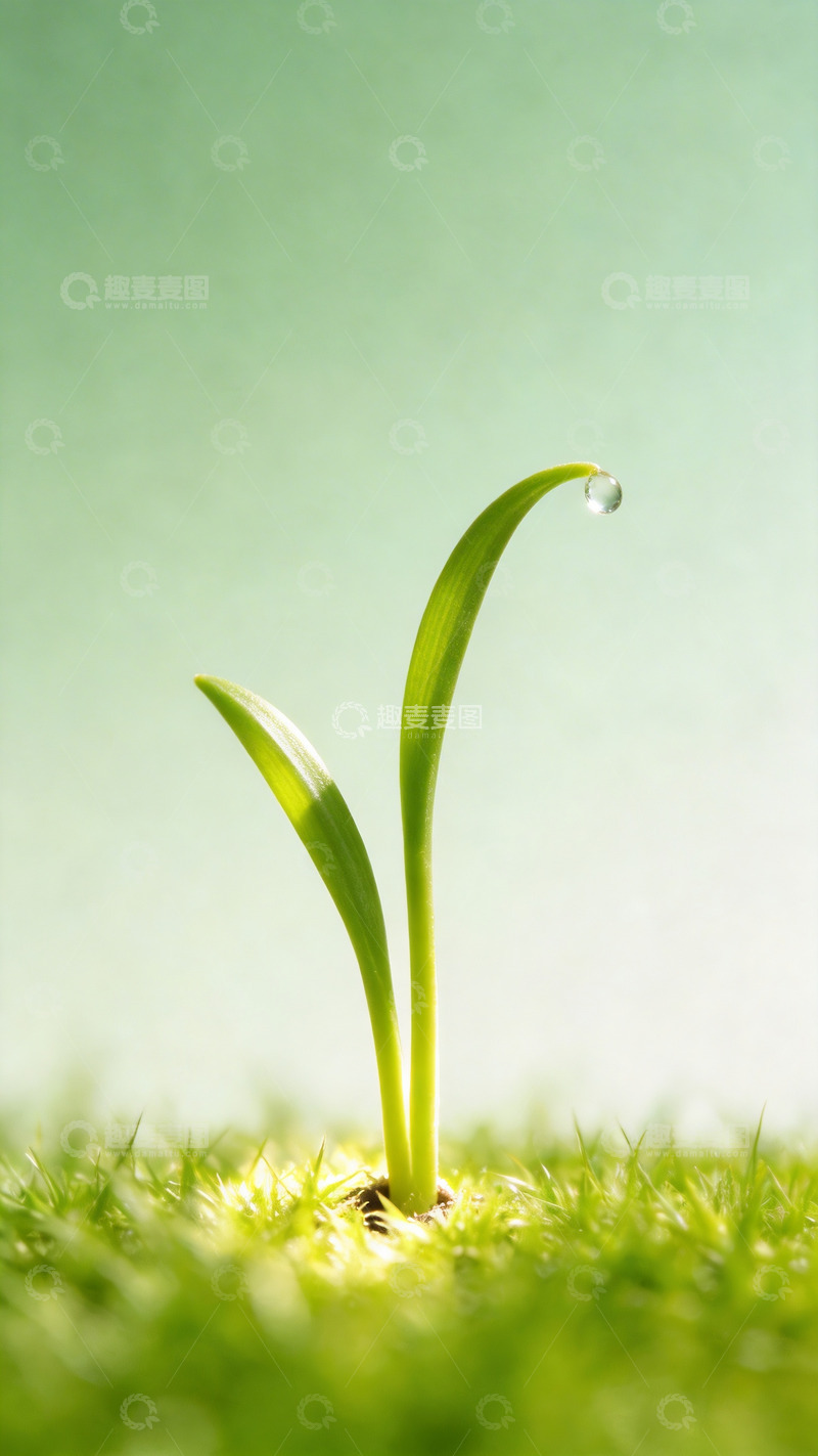 高清大图下载【趣麦麦图】破土而出的嫩芽2