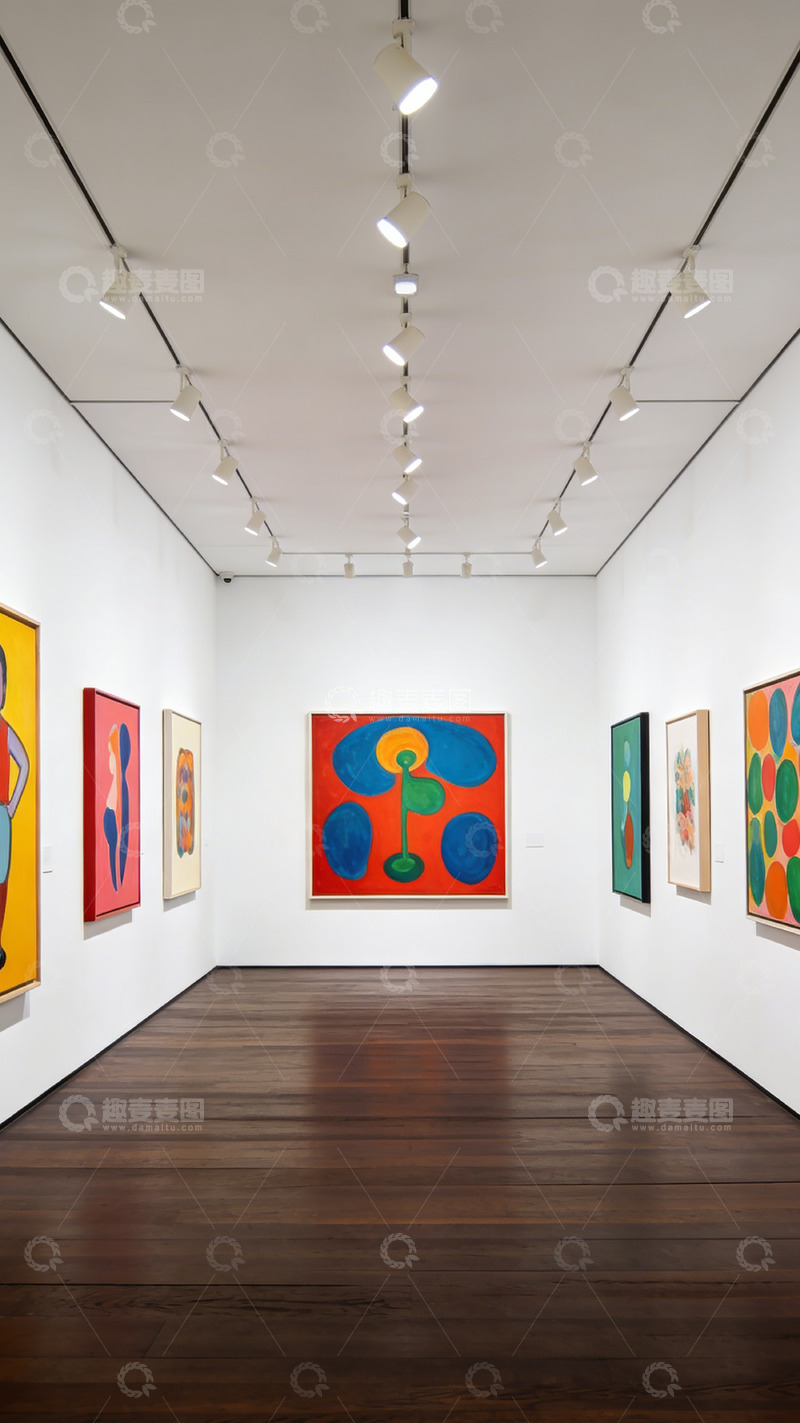 高清大图下载【趣麦麦图】现代艺术画廊展览