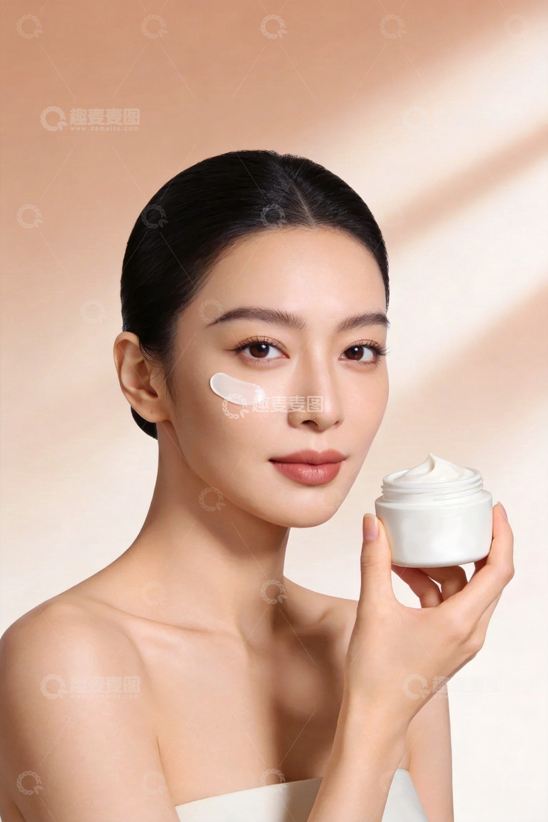 高清大图下载【趣麦麦图】高级感美妆护肤广告模特7