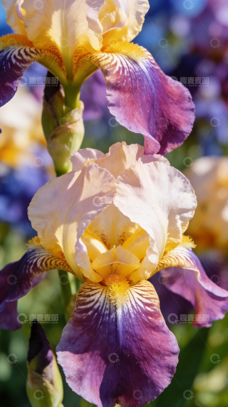 高清大图下载【趣麦麦图】鸢尾花特写鲜花摄影