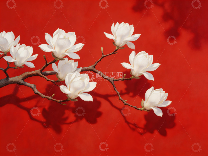 高清大图下载【趣麦麦图】白玉兰枯枝摄影3