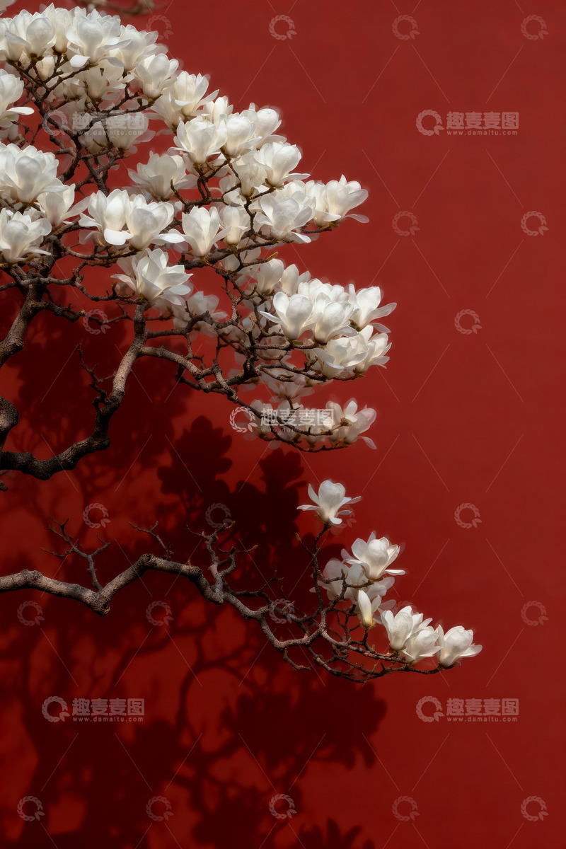 高清大图下载【趣麦麦图】白玉兰枯枝摄影2