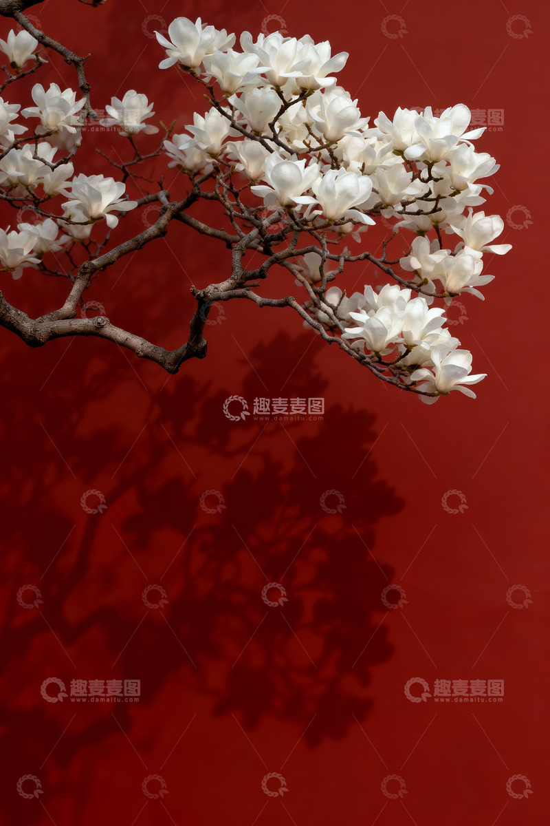 高清大图下载【趣麦麦图】白玉兰枯枝摄影