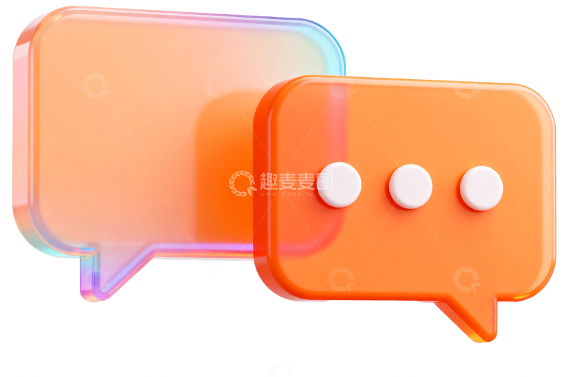 源文件下载【趣麦麦图】橙色透明对话框ui3