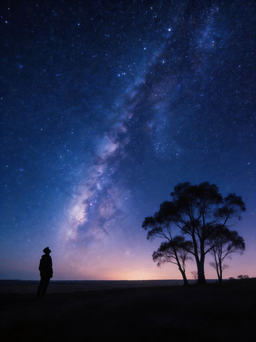 漫天繁星组成的银河