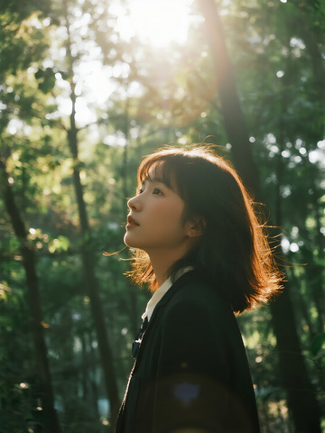 光影斑驳的树林6