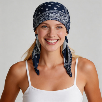 外国女性头巾使用场景03