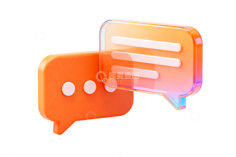 源文件下载【趣麦麦图】橙色透明对话框ui2