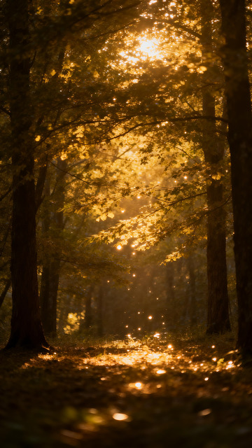 光影斑驳的树林3