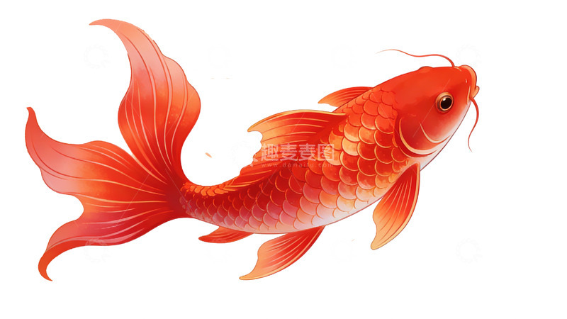 高清大图下载【趣麦麦图】金鱼插画艺术作品