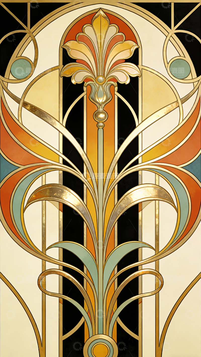 高清大图下载【趣麦麦图】新艺术风格装饰图案设计素材