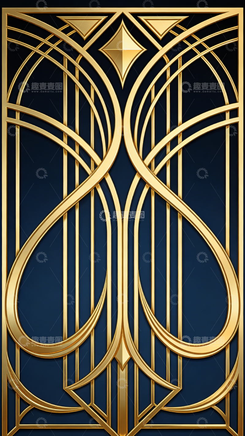 高清大图下载【趣麦麦图】金色装饰艺术图案设计