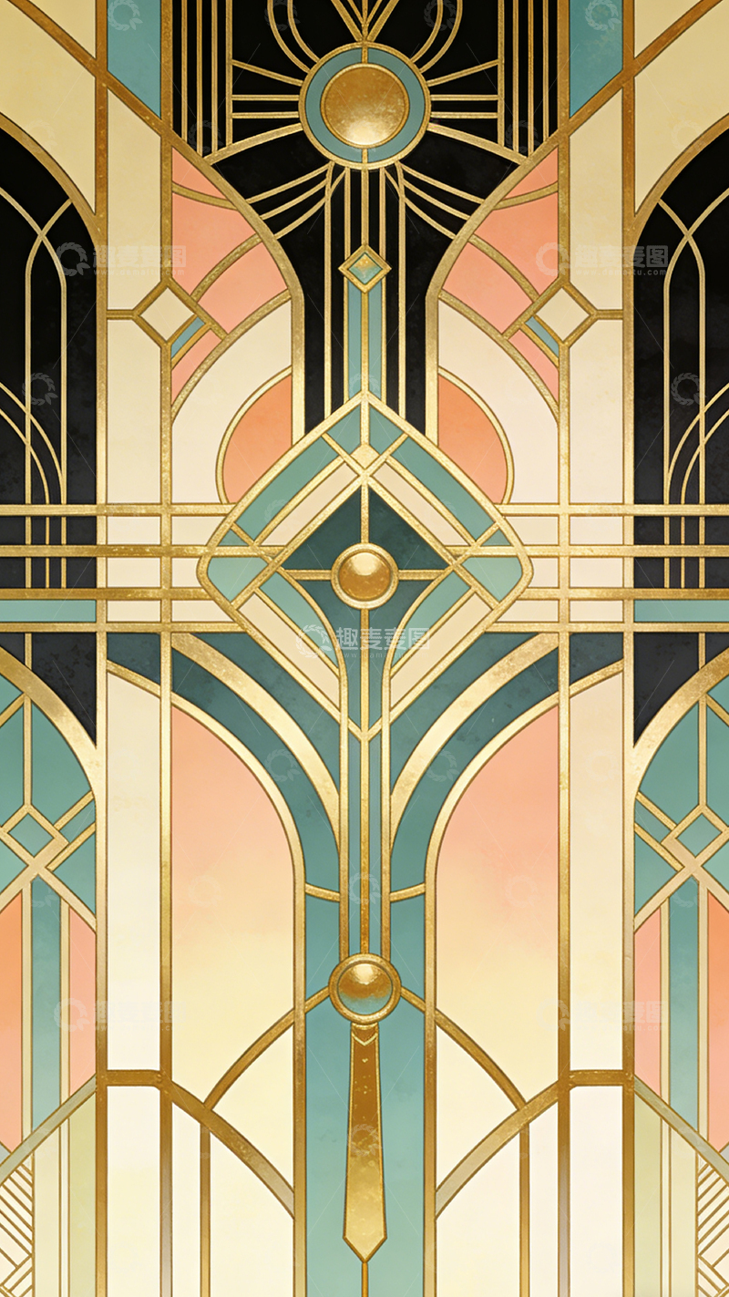 高清大图下载【趣麦麦图】艺术装饰风格图案设计素材