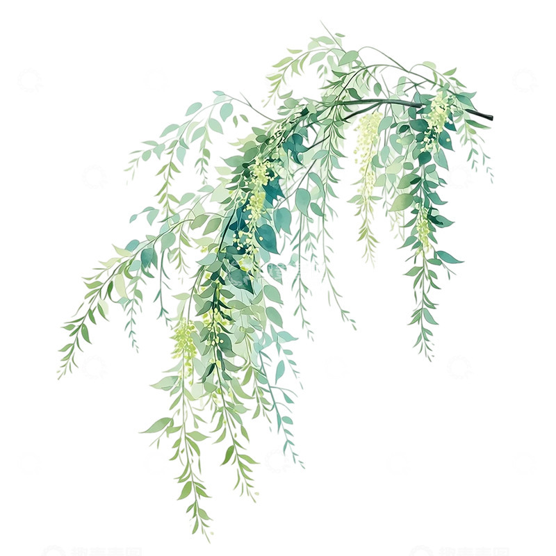 高清大图下载【趣麦麦图】幻境中的柳枝缠绵细语