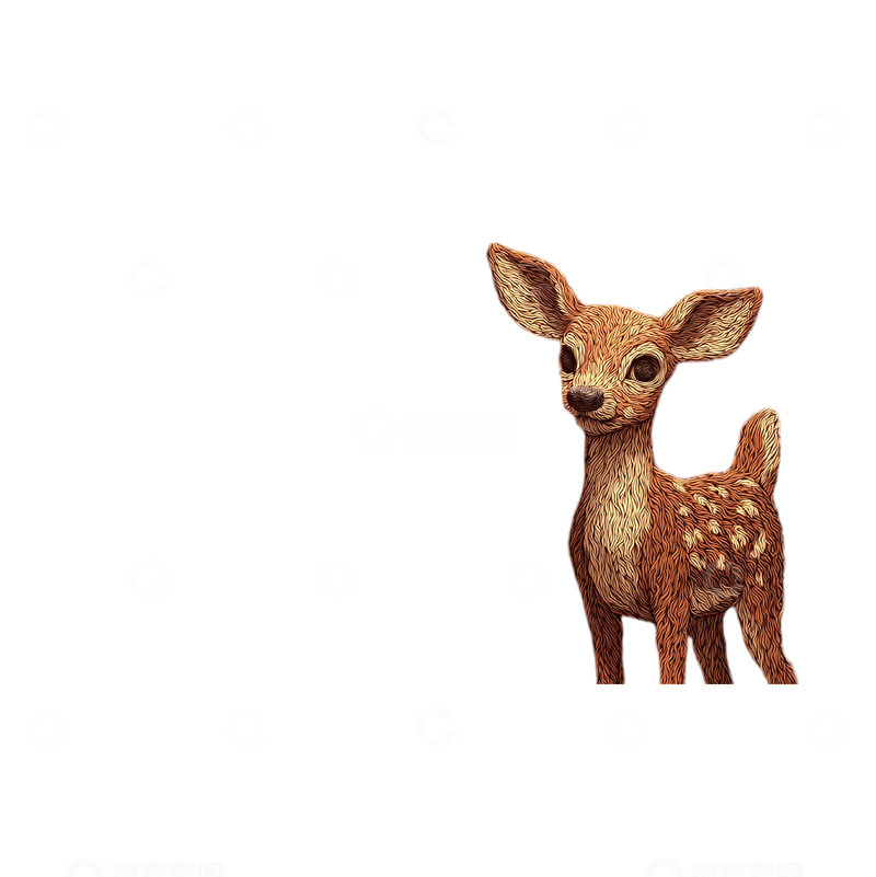 高清大图下载【趣麦麦图】灵动森林中的纯真精灵