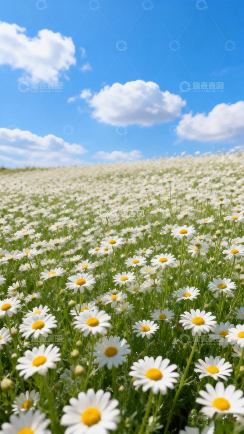 高清大图下载【趣麦麦图】雏菊花海自然风光摄影