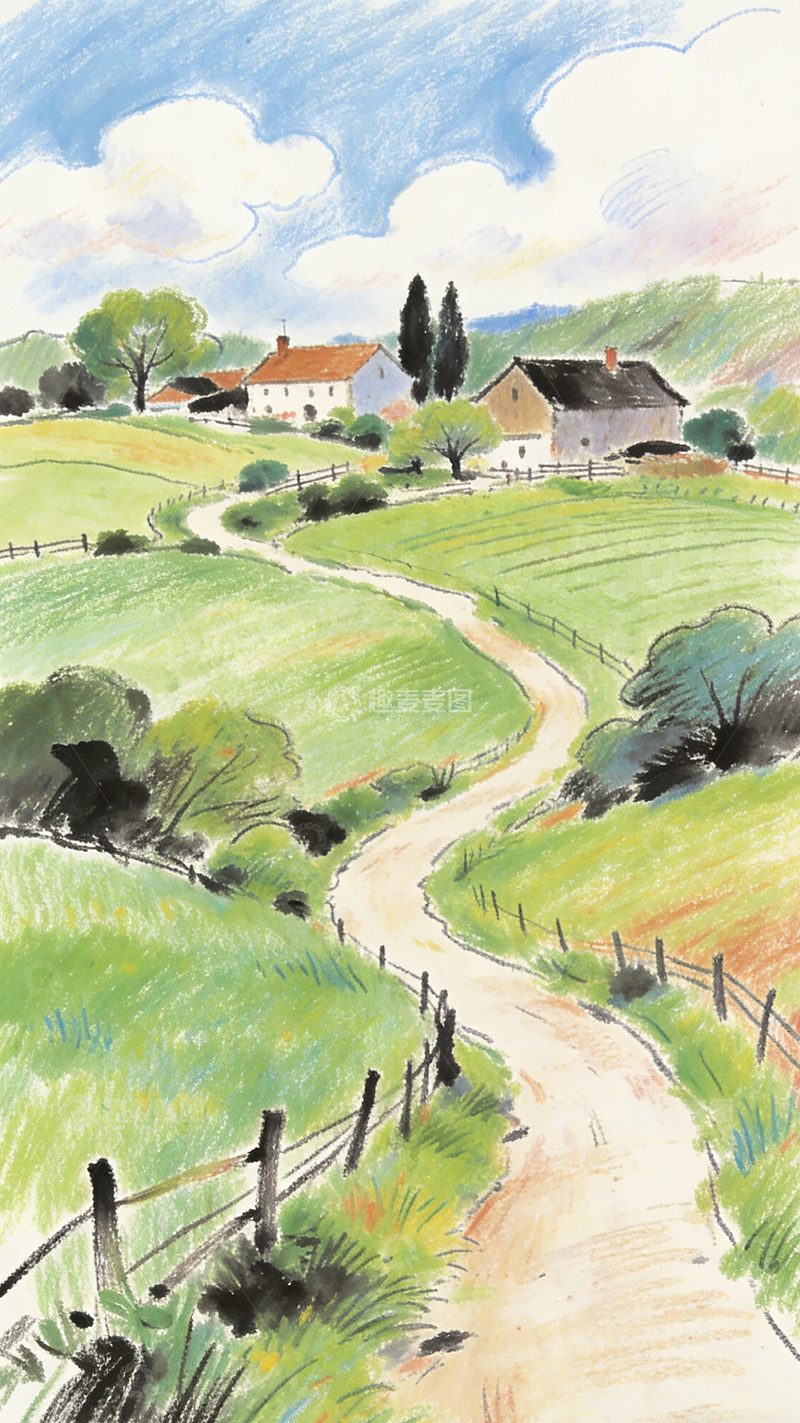 高清大图下载【趣麦麦图】水彩风景唯美手绘