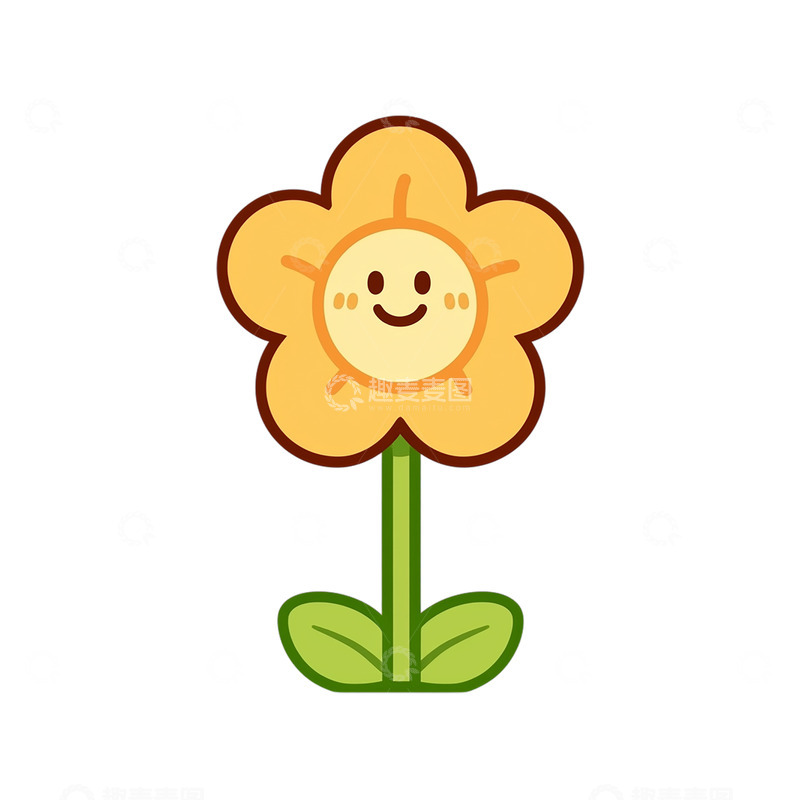 高清大图下载【趣麦麦图】欢乐微笑盛开的花朵奇幻世界