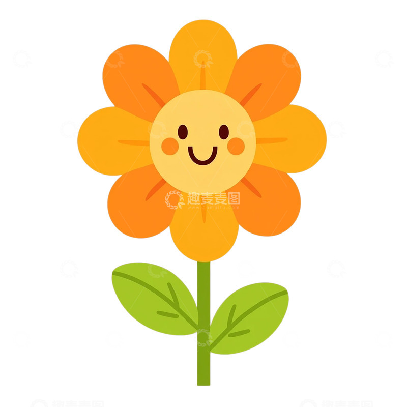 高清大图下载【趣麦麦图】微笑花开绽放欢乐海洋