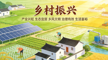 乡村振兴田园风光海报