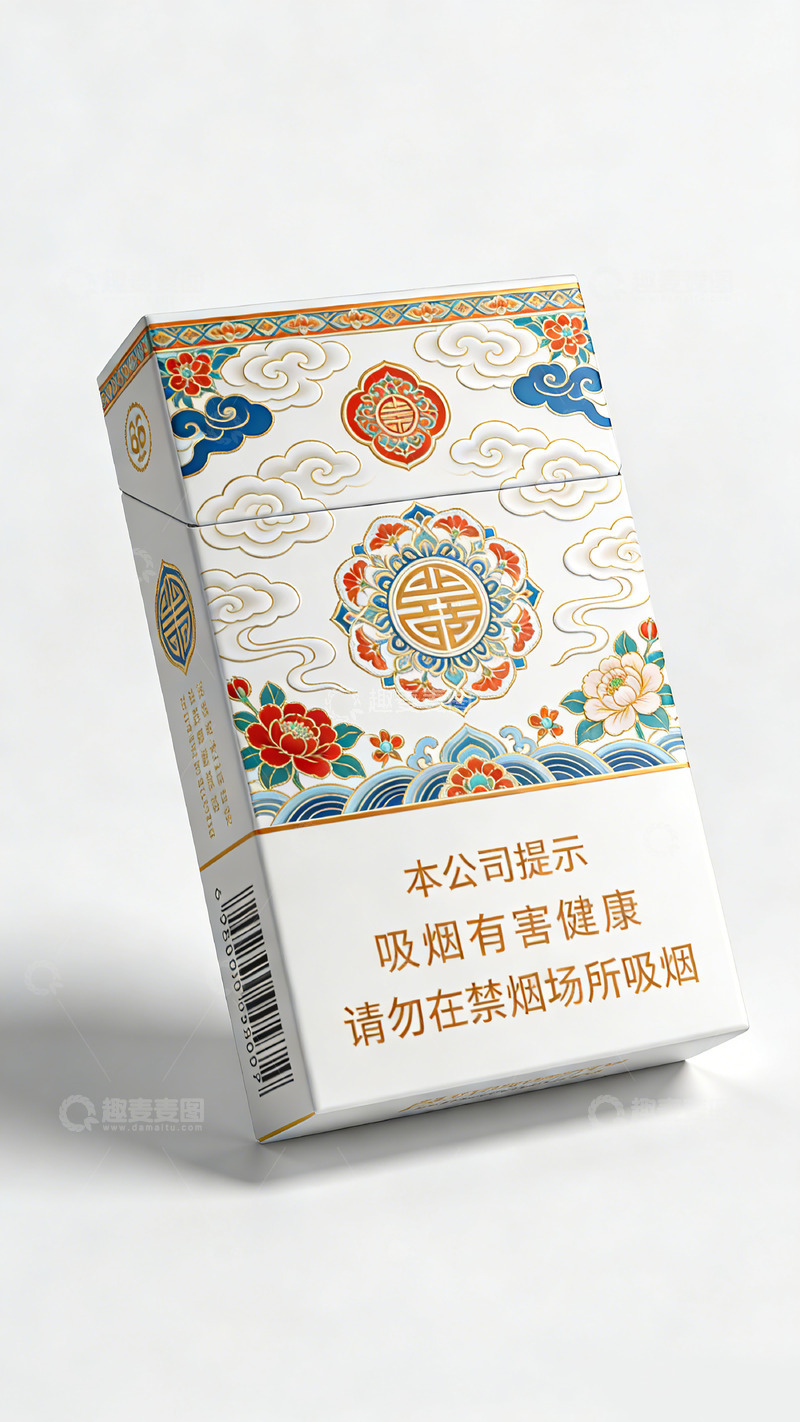 高清大图下载【趣麦麦图】传统花纹香烟包装设计