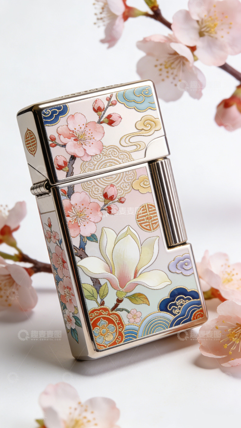 高清大图下载【趣麦麦图】樱花主题打火机艺术装饰