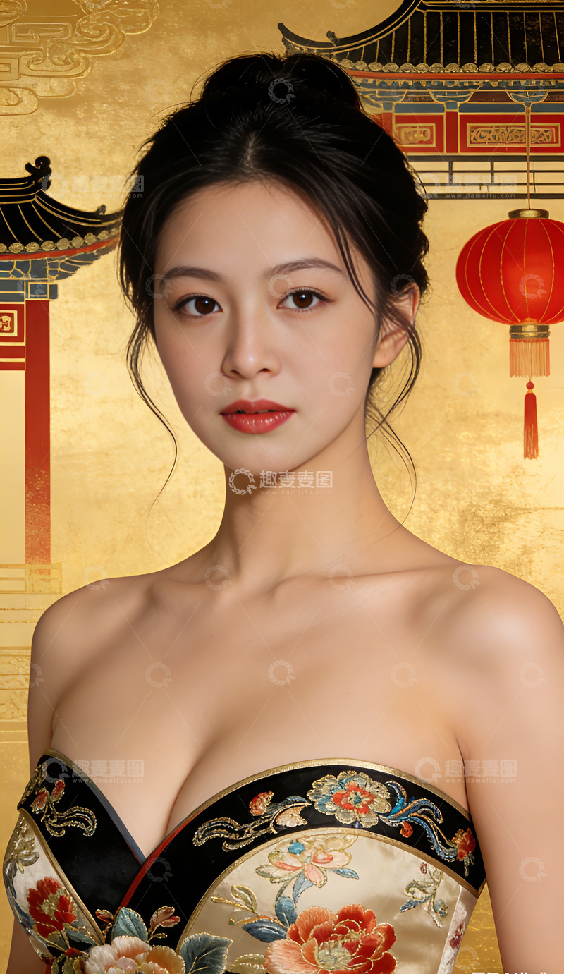 高清大图下载【趣麦麦图】古典东方美人传统服饰写真