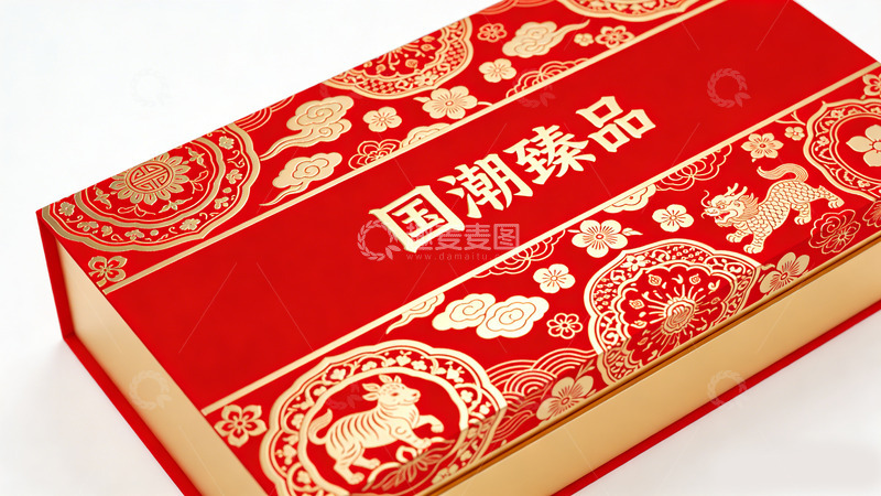 高清大图下载【趣麦麦图】国潮臻品礼盒包装设计