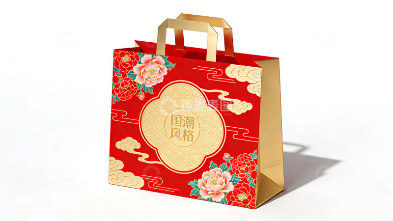 高清大图下载【趣麦麦图】国潮风格礼品袋设计