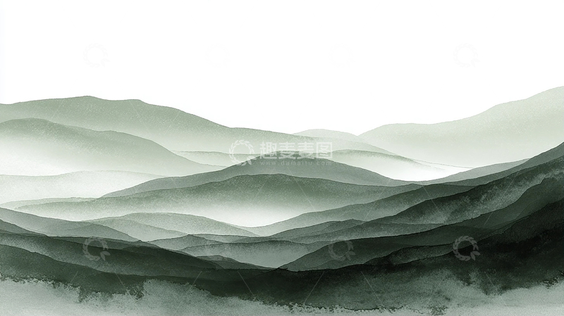高清大图下载【趣麦麦图】起伏山峦的诗意幻境