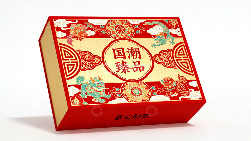 高清大图下载【趣麦麦图】国潮臻品礼盒包装设计