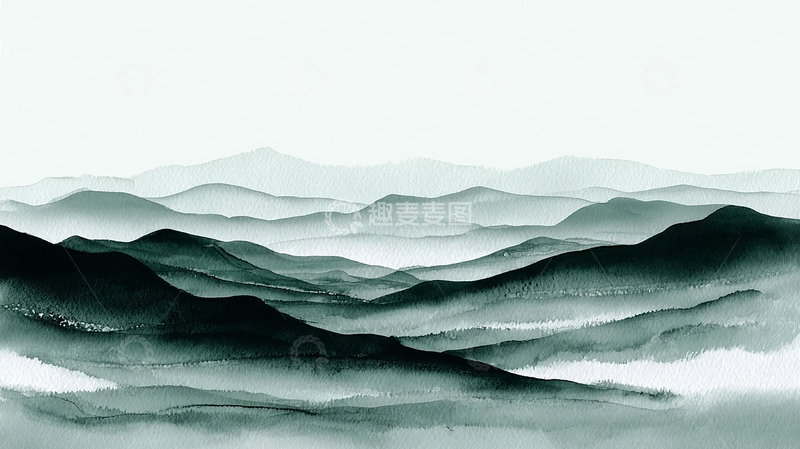 高清大图下载【趣麦麦图】流动山峦的梦幻旋律
