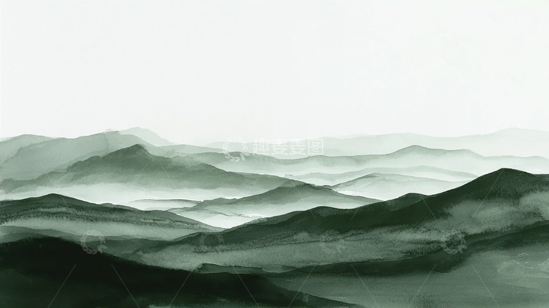 高清大图下载【趣麦麦图】起伏山峦的静谧交响