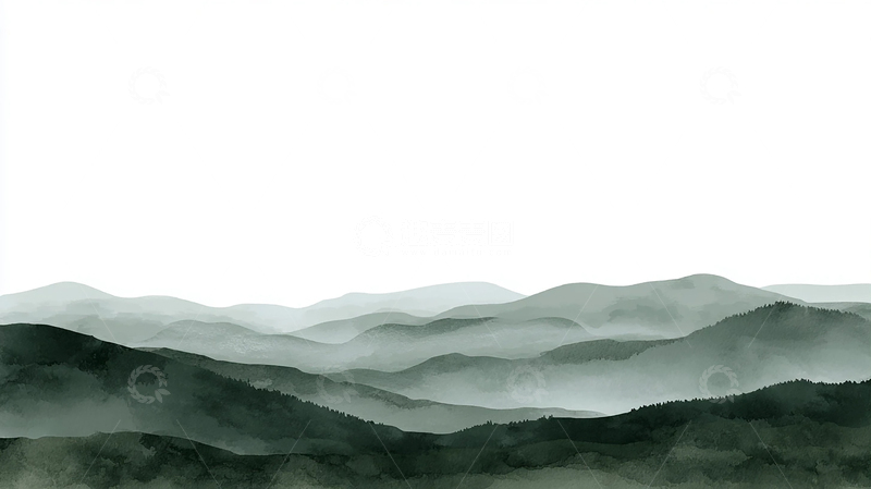 高清大图下载【趣麦麦图】起伏山丘的诗意轮廓