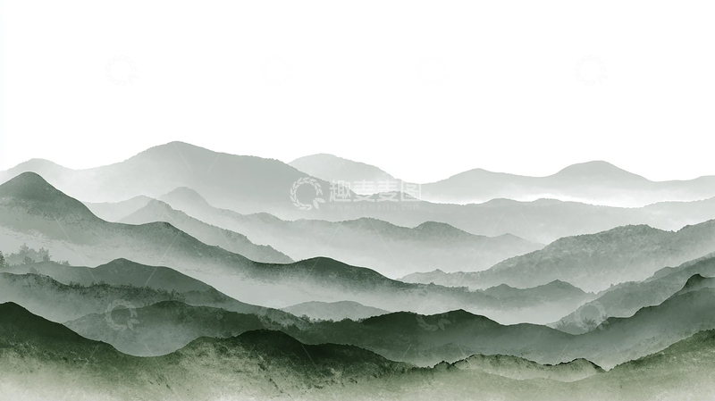 高清大图下载【趣麦麦图】梦幻山脉的静谧追忆