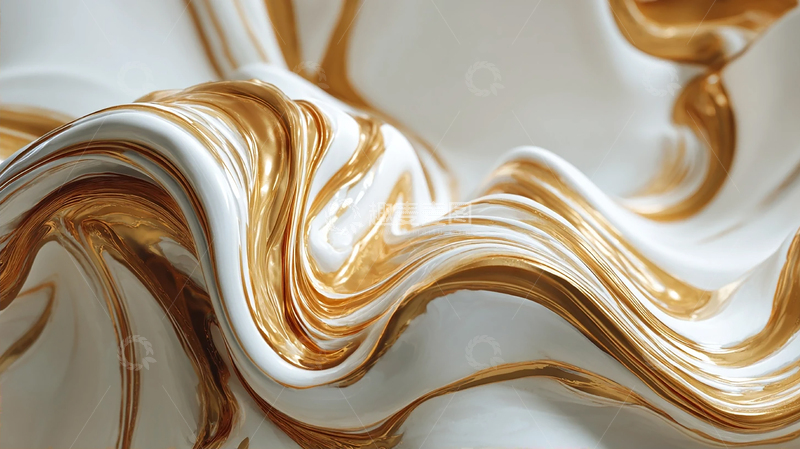 高清大图下载【趣麦麦图】奢华交融的金色涟漪梦境