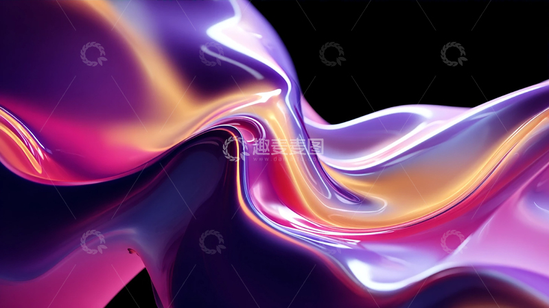 高清大图下载【趣麦麦图】流光溢彩的梦幻涟漪