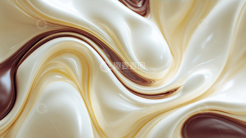 高清大图下载【趣麦麦图】流动的奶油梦境