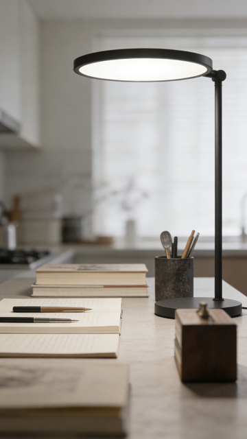 简约现代办公桌工作场景