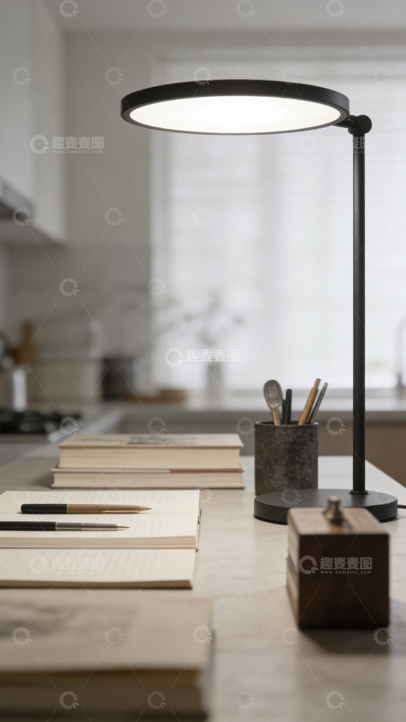 高清大图下载【趣麦麦图】简约现代办公桌工作场景