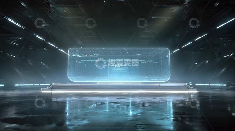 高清大图下载【趣麦麦图】虚拟未来科技的光影奇迹