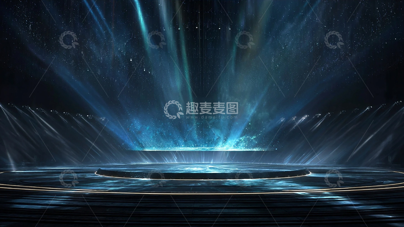 高清大图下载【趣麦麦图】宇宙光影交织的梦幻场景