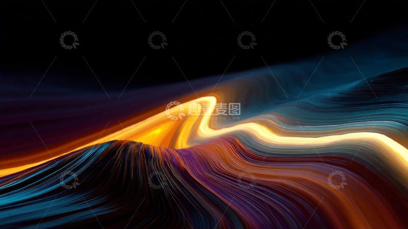 高清大图下载【趣麦麦图】光影流动的奇幻交响