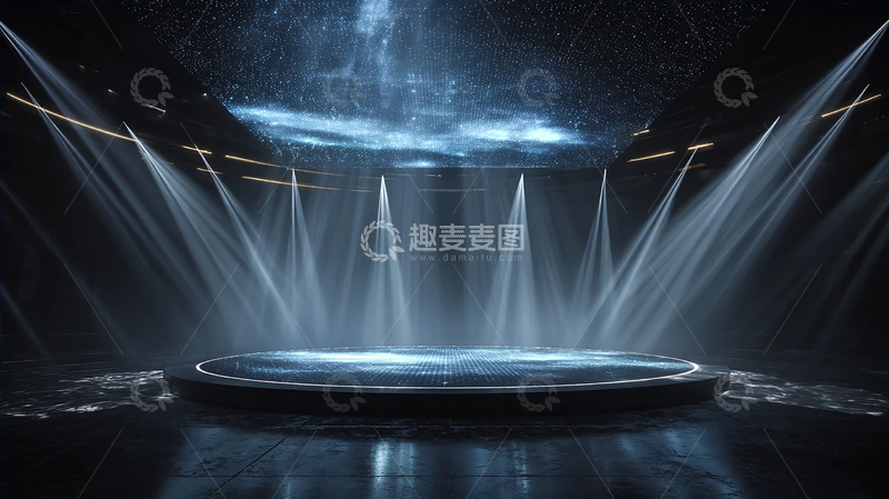 高清大图下载【趣麦麦图】银河舞台下的光影盛典