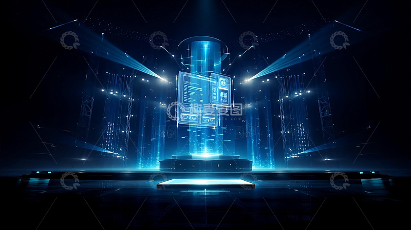 高清大图下载【趣麦麦图】未来科技的光影奇幻世界