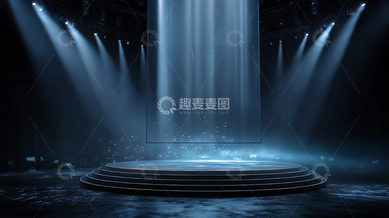 高清大图下载【趣麦麦图】神秘舞台的光影交错