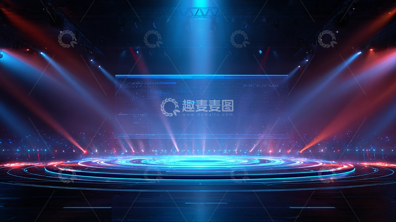 高清大图下载【趣麦麦图】星空下的科技奇境