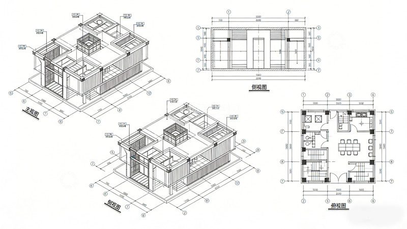 高清大图下载【趣麦麦图】建筑图纸设计平面图