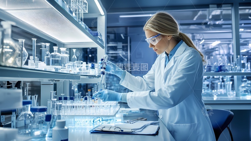 高清大图下载【趣麦麦图】实验室研究场景现代化科技工作照